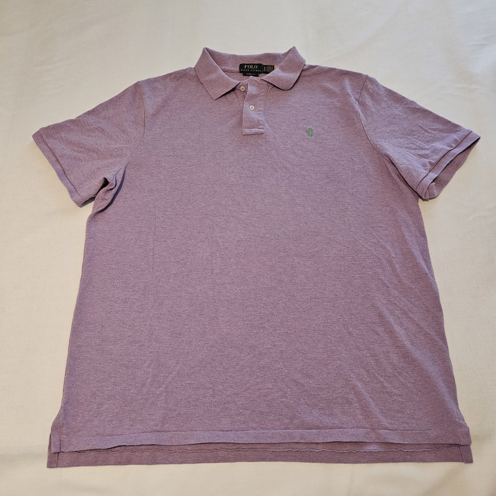Polo Ralph Lauren Men's Preppy Purple Short Sleeve Classic Fit Size XL